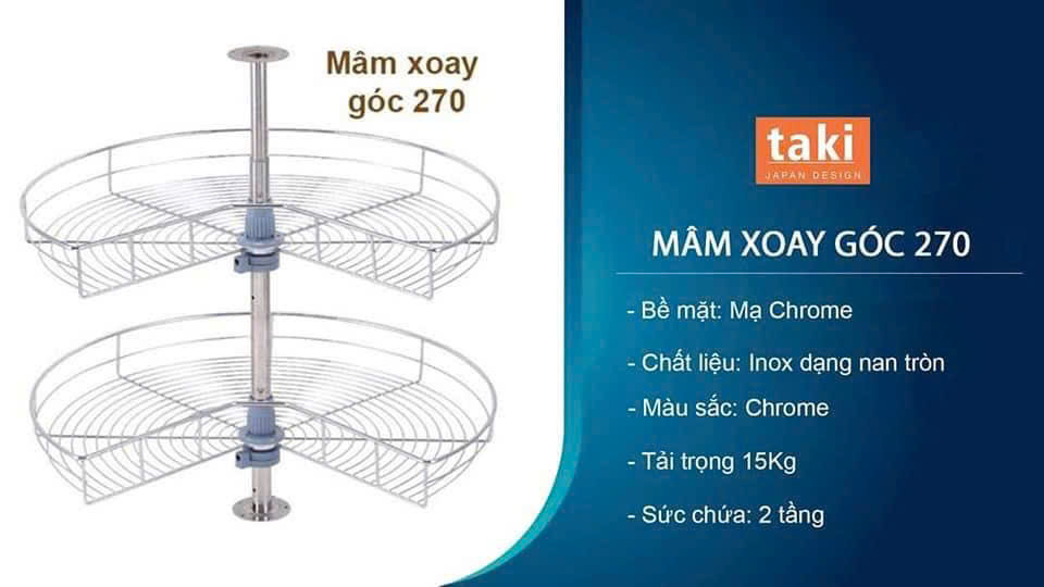 Mâm xoay góc 180
