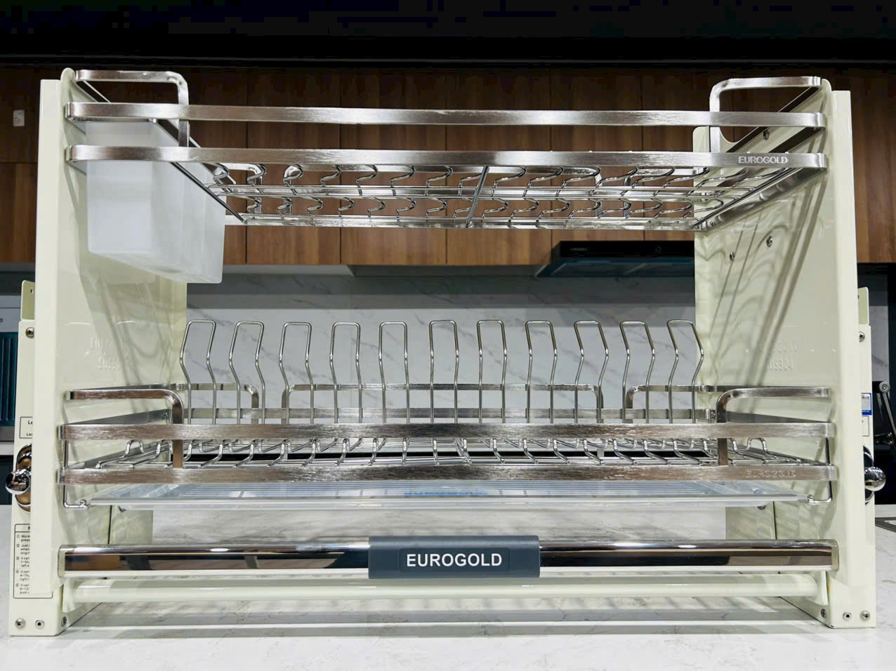 Kệ chén bát nâng hạ nan dẹt Eurogold có 4 size