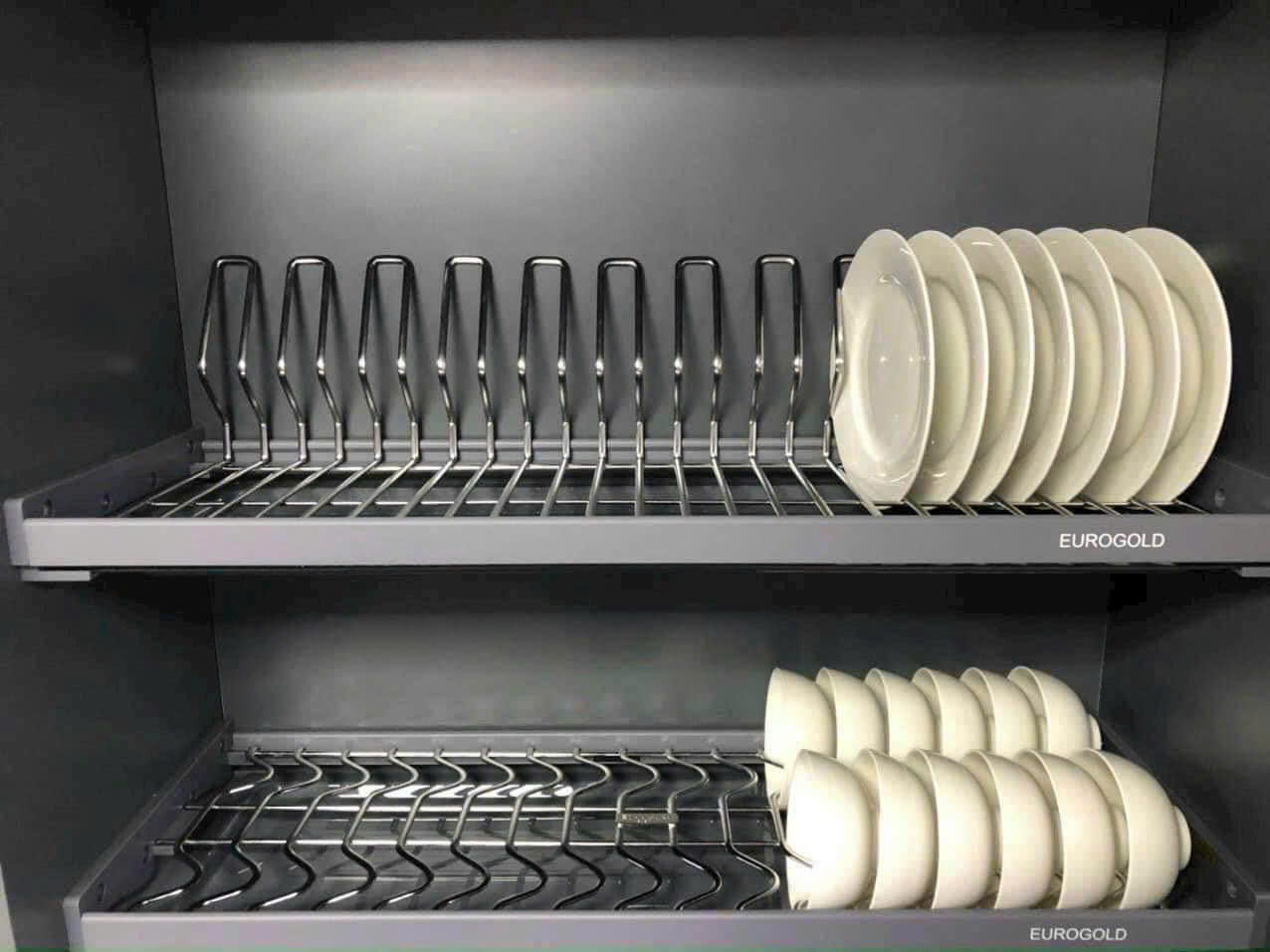 Kệ chén bát cố định nan OVal eurogold có 4 size