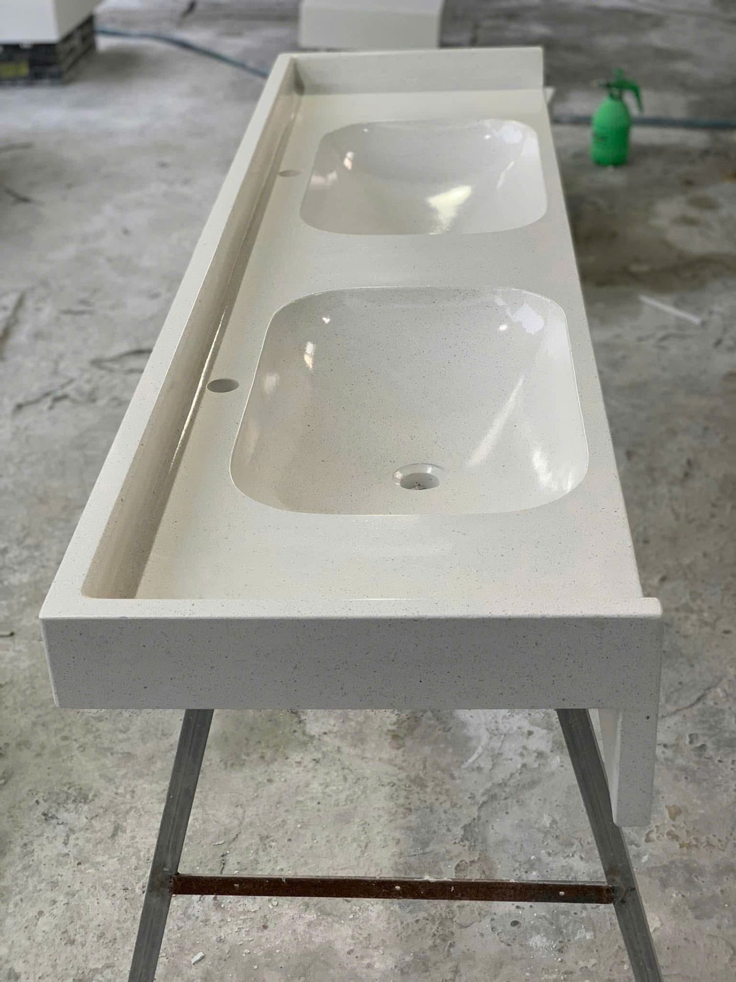Chậu lavabo bê tông đá mài terrazzo